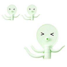 앤티스 주방용품 문어발 다용도 걸이, 그린, 3개입