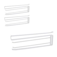 ANTS 3掛勾180度旋轉收納架, 白色的, 3片