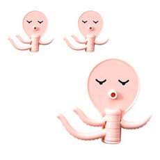 앤티스 주방용품 문어발 다용도 걸이, 핑크, 3개입