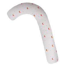 Ein Haus 狗狗圖案拐杖造型身體抱枕, 白色的