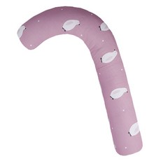 Ein Haus 企鵝圖案拐杖造型身體抱枕, 粉色的