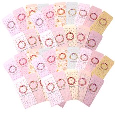 Maumdama 羅曼蒂克花園花朵直式信封48入組, 混合顏色, 1套