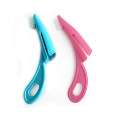 TARKY Vicell 寵物牙刷手指牙刷, 2件, 藍色, 粉色