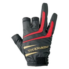 DAIWA 錦標賽動力手套 3 件式切割 DG-1207T, 紅色的