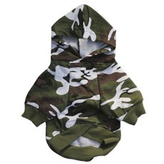 홍바오스트 강아지 말년병장 후드티, 그린, 1개