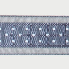 패션포인트 평직오간디 바둑잔땡땡이 O-SQ-PR 리본 50야드 36mm, NO 6, 1개