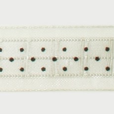 패션포인트 평직오간디 바둑잔땡땡이 O-SQ-PR 리본 50야드 36mm, NO 18, 1개