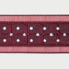 패션포인트 평직오간디 바둑잔땡땡이 O-SQ-PR 리본 50야드 36mm, NO 4, 1개