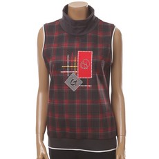 GREENJOY 女士格紋極地長背心 GF17KV32W