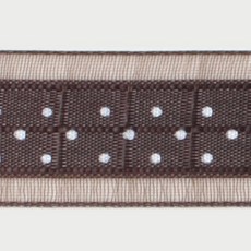 패션포인트 평직오간디 바둑잔땡땡이 O-SQ-PR 리본 50야드 36mm, NO 2, 1개