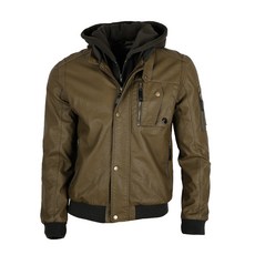 Saint Luke男款石頭皮革層次可拆式高爾夫夾克 MCOSL7026