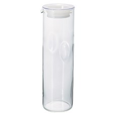 하리오 스트레이트 저그 에쿠보 물병, 화이트, 1000ml, 1개