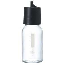 HARIO 好璃奧 一鍵式調味醬料瓶 黑色, 120ml, 1個