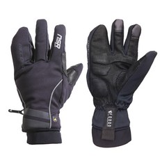 nSR RIDInG Fondo Record 羽絨自行車手套, 黑色