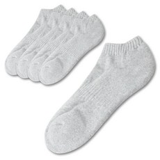 女款基本款運動襪 5雙, 灰色