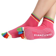 DM女款I Love Fit防滑瑜珈皮拉提斯襪