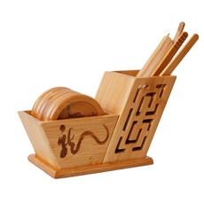 Wardmall商福等用玄福(騰龍獻福)丹塔克組合 茶道&茶托組, 1套, 混色