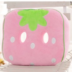 Sunheeshop 印花姿勢調整坐墊, 粉紅草莓