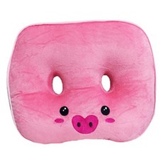 Sunheeshop 小豬印花姿勢調整坐墊, 粉色的