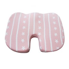 Sunheeshop 印花U形護臀坐墊, 粉紅色的星星