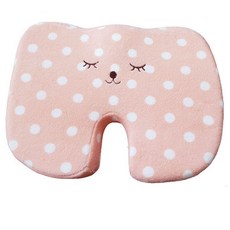 Sunheeshop 印花U形護臀坐墊, 粉紅點