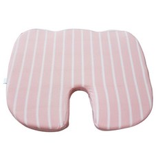 Sunheeshop 印花U形護臀坐墊, 粉色條紋