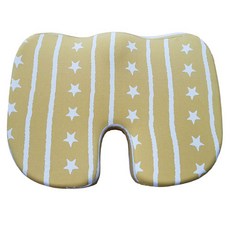 Sunheeshop 印花U形護臀坐墊, 黃星