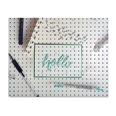 Anbicomer室內打孔板 綠色Hello gray, 1個