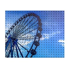 Anbicomer室內裝飾打孔板 天藍色K 灰色, 1個