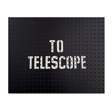 Anbeukomeuseu室內裝飾打孔板 TELESCOPE 灰色, 1個