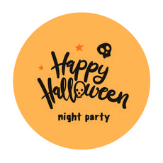 Donna&deco 萬聖節可愛快樂萬聖節夜間派對骷髏貼紙, 混合顏色, 60個