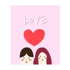 도나앤데코 연인에게 사랑을 담은 도시락 커플 LOVE 스티커, 혼합 색상, 60개입