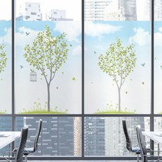 JEJEDECO 半透明彩色霧面窗貼 Ableheaven01, 灰色