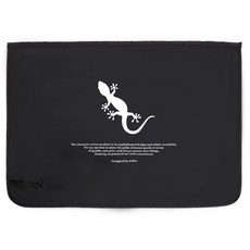 천사날개 자석부착 차량용 햇빛가리개 리저드, BLACK + WHITE, 1개