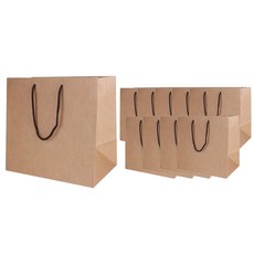 東城紙公司 大尺寸素色牛皮便當購物袋, 米色