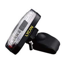 라이칸 레인보우 자전거 라이트 후미등 USB충전 7컬러 50모드, 블랙, 1개