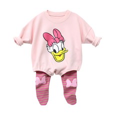 Little rabbit 印花連身衣+包腳褲