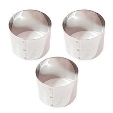 Bizcook 小型圓形慕斯環, 3個