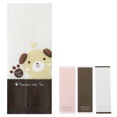황씨네도시락 M봉투 강아지 100p + 이스페셜리 직사각 스티커 100p, 1세트