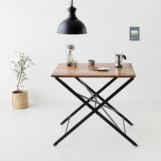 마켓비 PECRE 접이식테이블 80 x 60 PC0034TB, 혼합색상