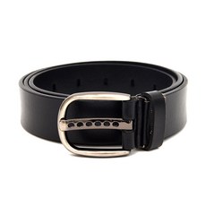 NICOLE LENIC Sport 時尚皮革高爾夫腰帶, 509黑色