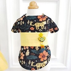 Hands&dogs Blossom小狗韓服 男童款, 黃色的