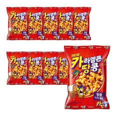 크라운제과 카라멜콘땅콩, 180g, 10개