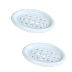 그뤠잇 멀티 실리콘 비누받침대, 블루, 2개입