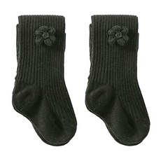 Mom's care 女童花朵踩腳內搭褲2入組