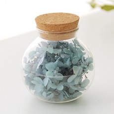 RIVER-GREEN 乾燥繡球花玻璃球, Blue