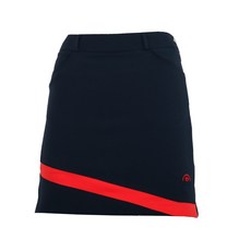 BMU 女款斜線素色褲裙 ASBU4056