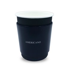 투고팩 블랙 에어 컵홀더 + 종이컵 300ml, 50개, 1세트