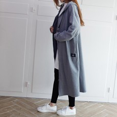 孕婦拉鍊連帽長版連身裙