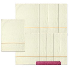 Songwol 松月 竹手巾10p+錦美容巾隨機送, 淡黃色, 1套